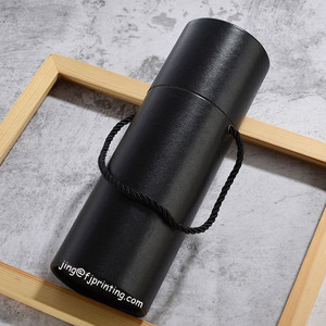 Biểu Tượng Tùy Chỉnh In Ấn Twist Rope Xử Lý Cốc Cốc Hộp Rượu Vang Cao End Quà Tặng Bao Bì Giấy Ống Có Thể - Product Image 5