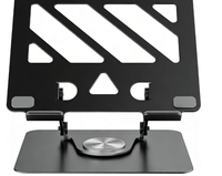 Support pour tablette et ordinateur portable, hauteur et angle réglables, support métallique pour ordinateur portable, conception ventilée pour appareils de 10 à 17 pouces