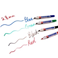 Encre marqueur pour tableau blanc, écologique, Non toxique, couleur noir bleu rouge vert, tasses personnalisées, 5 pièces