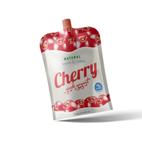 Sac d'emballage de yaourt en purée de jus en plastique personnalisé Doypack sac d'emballage de liquide alimentaire pour aliments pour bébés 500ml pochette à bec à fond plat blanc