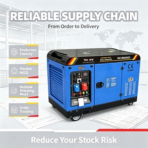 Generatore Diesel Super Silenzioso Hiearns 10kVA 12kVA 15kVA 20kVA Raffreddato ad Aria 60Hz 120/240V ATS Avviamento Elettrico per Uso Domestico <span class=keywords><strong>e</strong></span> Commerciale - Product Image 2