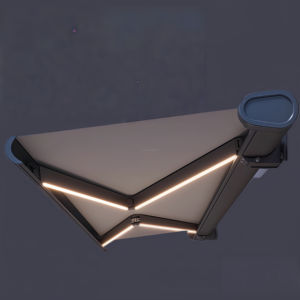 Tenda da Sole Elettrica <span class=keywords><strong>a</strong></span> Cassonetto Completo con Telecomando - Bracci Pieghevoli Retrattili in Alluminio per Ombra Tutto il Giorno, Staffa <span class=keywords><strong>a</strong></span> Soffitto per Tenda Retrattile - Product Image 6