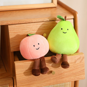 Peluche mignonne en forme de fruits : banane, pomme, <span class=keywords><strong>poire</strong></span> – Jouet en peluche doux, décoration pour la maison, accessoire pour chambre de filles et enfants - Product Image 5