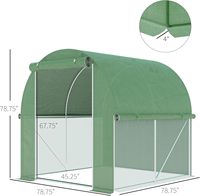 Vente chaude Serre tunnel moderne en métal écologique renforcée pour la plantation de légumes et de fleurs