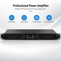Amplificateur de puissance professionnel 2 canaux 400W classe AB pour enceintes PA, caissons de basses, systèmes sonores de scène et KTV