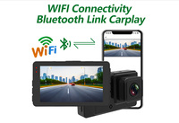 Caméra DVR de voiture 3 pouces HD 4K+1080 sans fil 170 grand angle 2 objectifs Caméra Enregistrement en boucle avec capteur G Wifi GPS Conduite intelligente