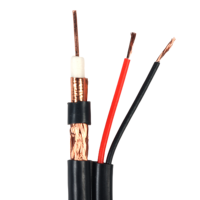 Coaxial coaxial Siamés. Cables CCA CU CCS Cobre puro 1000ft 305m RG59 Con cable de alimentación