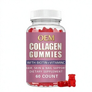 Gomitas de Colágeno y Biotina OEM al por Mayor, Suplemento Enriquecido con Vitamina C para el Cabello, Uñas y Piel de Adultos, Apoyo para Recién Nacidos, Sabor Personalizado - Product Image 1