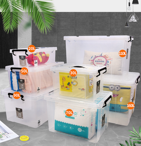 Şeffaf plastik istiflenebilir saklama kutusu kılıf kapaklı büyük temizle oyuncak organizatör zanaat projeleri için alet saklama kutusu saklama kutusu - Product Image 3