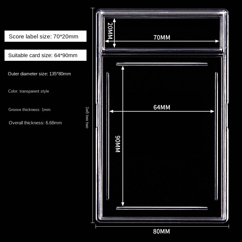 Plaque de protection pour carte gradée 35PT