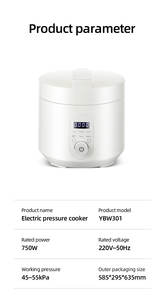 Nouveau design Mina <span class=keywords><strong>Autocuiseur</strong></span> électrique 3L Cuiseur à riz multifonction de <span class=keywords><strong>petite</strong></span> capacité 6 en 1 avec pot intérieur en céramique - Product Image 6