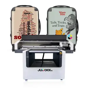 Jucolor 9012 UV phẳng máy in cho thân cây vali hành lý in ấn