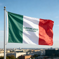 Drapeau personnalisé pour campagne extérieure en polyester durable, bords doublement cousus, respectueux de l'environnement
