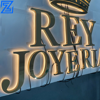 Letras LED Metálicas 3D Personalizadas, Letrero Luminoso con Logotipo Empresarial para Publicidad de Empresas y Hospitales