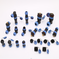 Prise d'Aviation Étanche IP68 EKYK OEM SP2111/S12, Connecteur Mâle/Femelle en Cuivre Plaqué Or 12V 25A pour Éclairage LED Extérieur