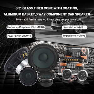 Tốt Nhất Chất Lượng Âm Thanh 6.5 Inch 3-Cách Thành Phần Xe Loa Đầy Đủ Phạm Vi Midrange Loa Với Loa tweeter - Product Image 6