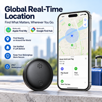 Localisateur d'objets intelligent BLE, compatible avec Apple Find My et Google Find Hub, système double, étanche, avec batterie remplaçable