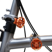 Plaques de charnière de cadre de vélo, leviers de serrage, pinces de type C pour vélo pliant ACE C5 D10 ACEOFFIX