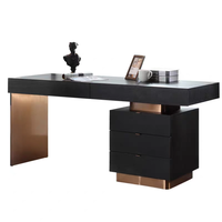 Ensemble de bureau et de chaises de bureau à domicile minimaliste italien, combinaison de bureau d'écriture