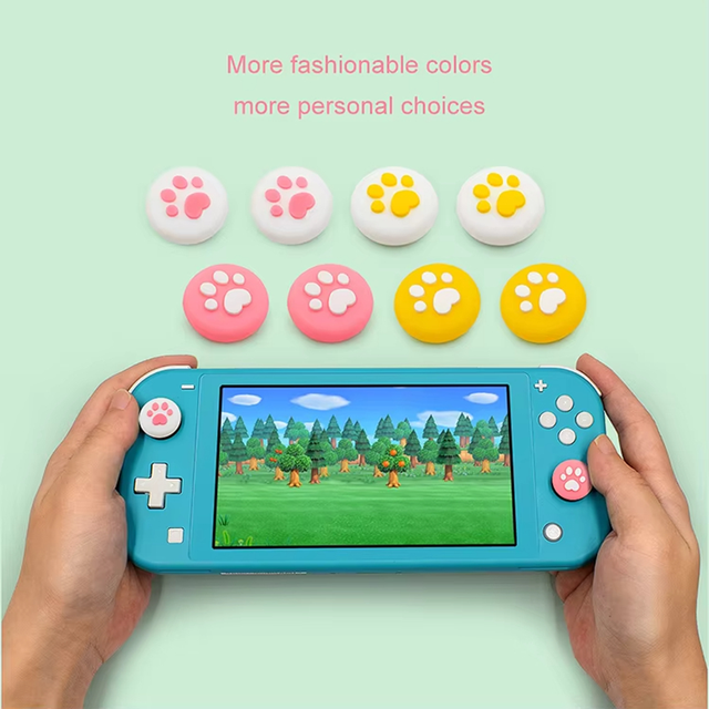 High Quality Silicone Gamepad Joystick Cover Thumb Stick Grip Cover for NS Nintendo Switch Controller Accessories Relief Style