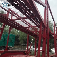 Semi-remorque porte-voitures à double étage CHVM d'occasion pour 6/8 voitures, transporteur de voitures hydraulique à vendre