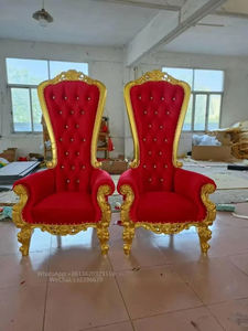 Silla de fiesta con respaldo alto del fabricante de Guangdong, clásica, antigua, blanca/negra, estilo europeo, de cuero PU - Product Image 4