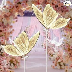 Lámpara LED Colgante de Metal LANJO, Romántica y Moderna, para Decoración de Bodas y Fiestas al Aire Libre, con Clasificación IP65, Alimentación por CA, Mariposa Gigante - Product Image 3