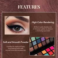 Palette de fards à paupières léopard 48 couleurs IMAGIC, nouvelle collection, fini mat, scintillant, nacré, double couche magnétique pour maquillage des yeux
