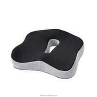 Coussin de siège en mousse à mémoire de forme orthopédique pour soulager la douleur du coccyx, la sciatique, les douleurs dorsales, les douleurs aux hanches, coussin de siège de voiture