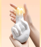 Simulierter Rechtshänder-G-Punkt-Vibrator – Beheiztes und Einführbares Klitoris-Masturbations-Massagegerät für die Fingerklitorisstimulation