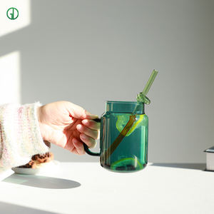 <strong>Mason</strong> <strong>Jar</strong> Glass Drinking Cups 570Ml <strong>Mason</strong> <strong>Jar</strong> Drinking Mugs Heat-Resistant Transparent Glass Cups - Product Image 5