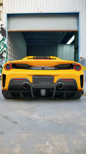 Kit de Carrocería Convertible 488 Nuevo 2015- Estilo Pista, Parachoques de Fibra de Carbono, Alerón Delantero, Faldones Laterales, Difusor, Spoiler, Alerón de Aire con Fijación por Tornillos - Product Image 3