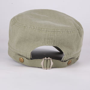 Cotton حافة منحنية قليلاً مسطحة مع شعار مخصص للتطريز بيع بالجملة قبعة مسطحة علوية - Product Image 5