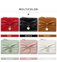 Dompet Tipis Fungsional Baru Baellerry untuk Wanita dan Remaja Putri, Dompet Lipat dengan Resleting untuk Uang Koin dan Tempat Kartu, Kulit PU Berkualitas Tinggi yang Elegan