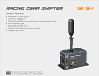 PXN A7/SFU/SF-SH/SMG/HBS Tuas Persneling Transduser Dukungan Rem Tangan Roda Kemudi Game PC Berkabel Pengontrol Game Multi-Platform
