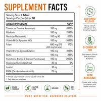 Özel Marka Vitamin B Kompleksi Sürekli Salınımlı Tabletler OEM ODM Özel Formül Takviye Üreticisi Toptan Satış