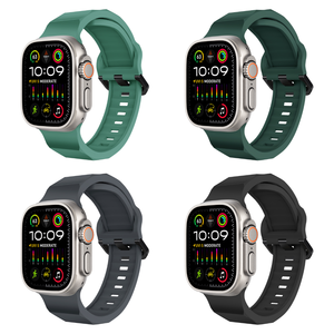 Correas de Reloj Deportivas Personalizadas al por Mayor de Fábrica de Moda, Correas de Silicona Multicolores con Hebilla Ajustable - Product Image 2