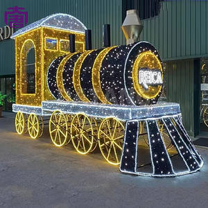 Guirnalda de Luces LED Impermeables IP65 con Forma de Tren, Camión o Autobús de Santa Claus para Decoraciones Navideñas, de Año Nuevo y de San Valentín para Exteriores, Tamaño Grande - Product Image 4