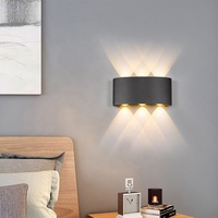 Applique murale LED moderne, corps de lampe blanc chaud pour la décoration du salon et de l'appartement