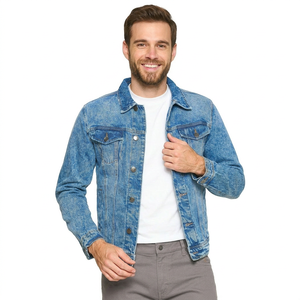 <b>Lightweight</b> OEM Service Stylish Jeans <b>Jackets</b> Custom Logo Size Latest Design Washed Soft Casual <b>Denim</b> Jeans Men's <b>Jackets</b> - Product Image 1