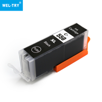WEL-TRY PGI550XL & CLI551 cartouche d'encre couleur Compatible pour Canon PIXMA IX6850 MG5600 imprimante à jet d'encre BK couleur