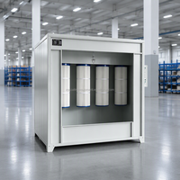Cabine de peinture électrostatique à filtre à cartouche pour la finition des pièces en aluminium et en acier