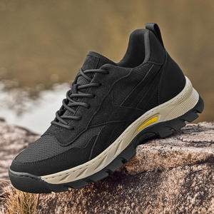 Chaussures de randonnée pour hommes à semelle épaisse de 8 cm, basses, en maille respirante, antidérapantes, pour le trekking et les sports de plein air - Product Image 4