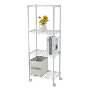 Estanterías de Almacenamiento de 4 Niveles con Ventilación, Unidades de Estanterías de Alambre Metálicas con Recubrimiento Epóxico para el Hogar - Product Image 2