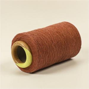 Rejenere pamuk ipliği çin fabrika OE 5/1 ekru kahverengi geri dönüşümlü pamuk Polyester karışımı örgü ipliği melanj iplik - Product Image 2