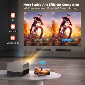 CRE proyector portátil 4K/8K/12K compatible con Android LCD 1080P <span class=keywords><strong>Mini</strong></span> proyector Smart TV inalámbrico <span class=keywords><strong>Bluetooth</strong></span> - Product Image 6
