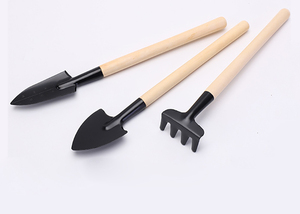 Ensemble d'outils de jardin en acier inoxydable, Mini outils de jardin/parfait ensemble 3 pièces avec manche en bois, truelle de pelle, Promotion spéciale - Product Image 5