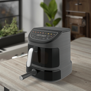 <span class=keywords><strong>Freidora</strong></span> <span class=keywords><strong>de</strong></span> <span class=keywords><strong>Aire</strong></span> Negra con Ventana, 12 Programas, 1500 W, Pantalla Digital, Libre <span class=keywords><strong>de</strong></span> <span class=keywords><strong>BPA</strong></span>/<span class=keywords><strong>PFOA</strong></span>, Luz Interior, Bandeja Antiadherente, Recetas, Negra - Product Image 6