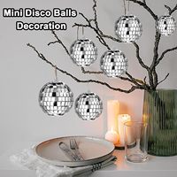Vente directe d'usine rouge argent or vert suspendu voiture intérieur maison Art rotatif fête boule Disco