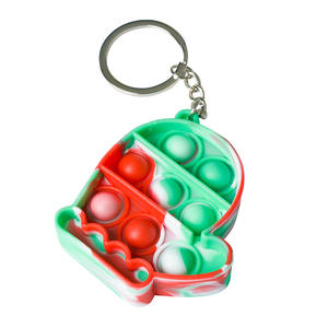 Vente en gros bon marché Silicone <span class=keywords><strong>Mini</strong></span> <span class=keywords><strong>Pop</strong></span> Porte-clés Fidget Poppers Noël Push Itting <span class=keywords><strong>Pop</strong></span> Bubble Fidget Toy Porte-clés - Product Image 5